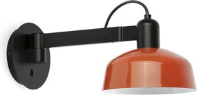 Aplica de perete cu brat directionabil TATAWIN negru, orange