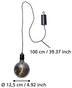 Pendul LED de exterior Eglo 900209 VIGNANELLO LED/0,06W/6V IP44 gri