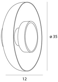 Aplica de perete LED moderna Signature 35cm