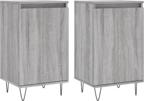 vidaXL Dulapuri, 2 buc., gri sonoma, 40x35x70 cm, lemn prelucrat