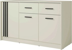 Comoda CANADA CD34, casmir/negru, PAL laminat, 150x42x94 cm
