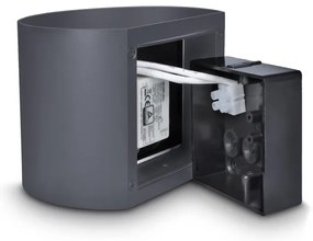 Aplică LED de exterior Brilagi RONDO LED/6W/230V antracit IP54