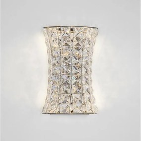 Aplica de perete LED crom, cristale sticla CELYSIA