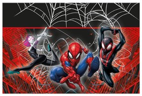 Omul Păianjen World of Webs față de masă din plastic 120x180 cm