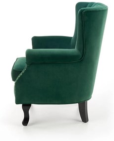 Fotoliu Titan velvet verde – H87 cm