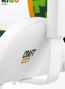 Scaun pretru copii Kido by Diablo X-One 2.0 Craft: alb-verde Diablochairs