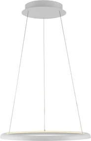 Schöner Wohnen QUILLO lustră suspendată pe cablu, LED 36 W, 230 V, Ø 60 cm, reglabilă, albă (15570-16-LED)