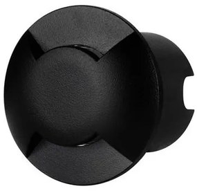 Spot LED incastrat iluminat exterior ambiental IP67 ERIS negru