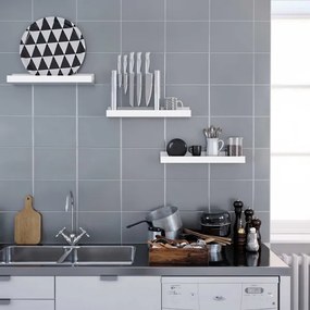 Set de 3 rafturi de perete SHELFY, albe
