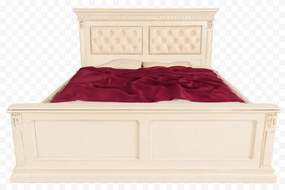 Pat lemn masiv Bernhard Tapitat Piele Naturala Lux - 180x200