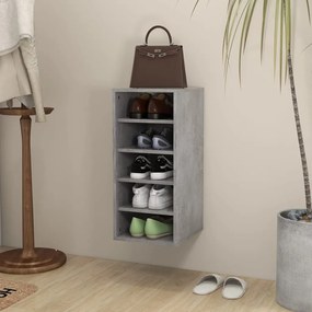 vidaXL Pantofar, gri beton, 31,5x35x70 cm, PAL