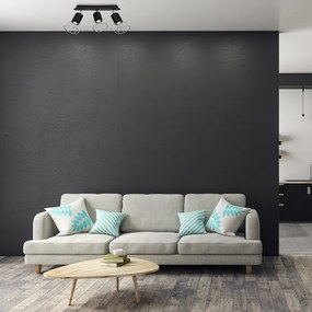 Spot DANTE 3xGU10/25W/230V negru/crom lucios