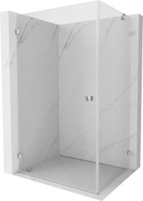 Mexen Lunar-B cabina de duș pivotantă stânga 95 x 90 cm, transparentă, crom - 832-095-090-01-00-L