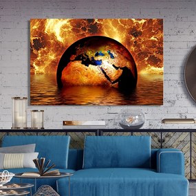 Tablou Canvas - Earth on fire 70 x 110 cm