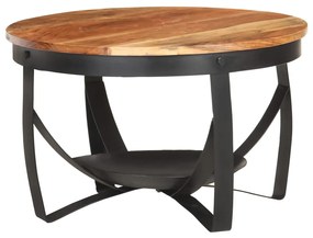 vidaXL Măsuță de cafea, Ø68 x 43 cm, lemn masiv de acacia