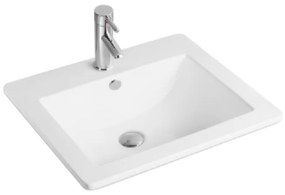 Mexen Lora chiuvetă încastrată în blat 53 x 46 cm, albă - 25365300
