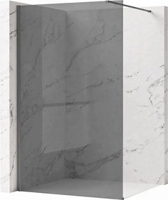 Paravan de dus fumuriu Rea Flexi Grey 140 cm Titan