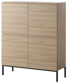 Dulap Bennasi B1 (stejar linberg + negru). 1099042
