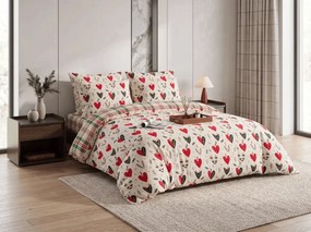 Lenjerie cocolino NORDIC HEARTS colorata Dimensiune lenjerie de pat: 70 x 90 cm | 140 x 200 cm
