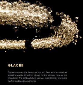 Lustra LED LUX moderna design circular D85 GLACEE 02