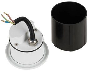 Spot LED incastrabil scari / perete exterior IP54 Lock alb
