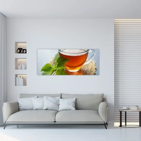 Tablou cu ceașca cu ceai (120x50 cm), în 40 de alte dimensiuni noi