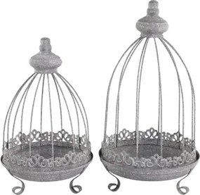 Set de 2 suporturi decorative tip centru de masă cu tavă, stil modern rustic, culoare naturală, din lemn reciclat, „Alpine”