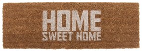 Preș PT LIVING Home Sweet Coir, 75 x 26 cm, alb maro