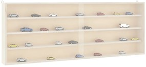 vidaXL Vitrina de colecție din lemn cu uși 100x8,5x37 cm