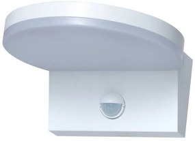 Aplica exterior LED, Senzor de miscare, Protectie IP54, Batida, alb