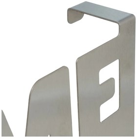 Cuier de ușă argintiu mat din metal 32 cm Home – Casa Selección