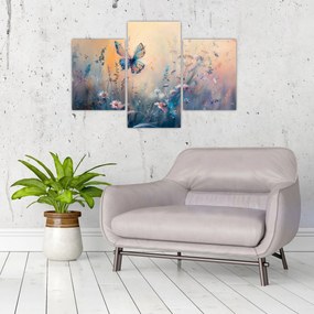 Tablou - Pajiște cu Fluture II (90x60 cm)