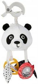Pluș agățat jucărie cu zdrăngănit și clip Canpol Bebeluși, Panda