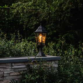 Baza felinar clasic de exterior negru 48 cm IP44 - New Orleans