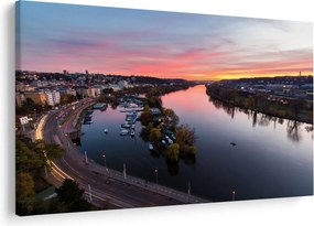 Tablou cu Praga nocturnă (90x60 cm)