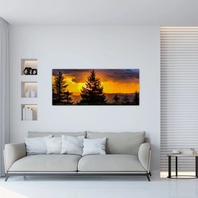 Tablou - coniferi (120x50 cm), în 40 de alte dimensiuni noi