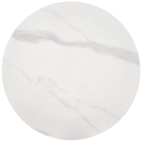 Masa de cafea Talbi marmura alba/alb/auriu ø50/h52 cm