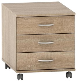 Comoda pe roți TEMPO ASISTENT 016, stejar sonoma