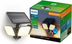Philips -LED Aplică solară de perete cu senzor ZYREN LED/24,5W/3,7V 2600 mAh 3000K IP65