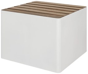 Scaun de exterior WOODGREEN, mai multe variante - Hobby Flower Culoare: alb/lemn închis la culoare
