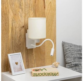 Lampă LED de perete Brilagi NUBILA 1xE27/25W/230V + LED/3W alb/crem