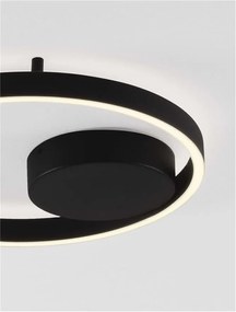 Lustra LED aplicata design modern minimalist HEDRA D-40cm negru