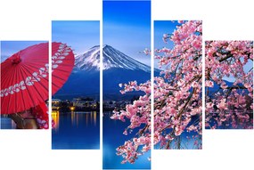 Tablou - cu privire la munte - Japonia (150x105 cm)