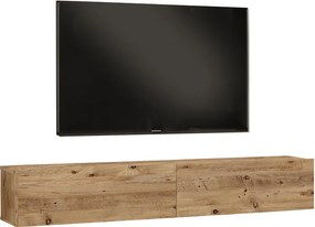 Comoda TV suspendata Delora, culoare stejar sonoma, 180 x 31.6 x 29.6 cm