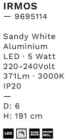 Pendul LED design minimalist IRMOS alb