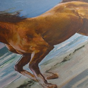 Tablou - Caii pe plajă (150x105 cm)