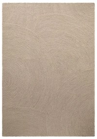 Covor bej țesut manual din lână 120x180 cm Eleni Light Beige – Hanse Home