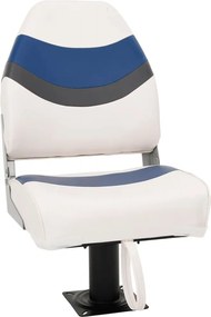 vidaXL Set cu scaun pentru barcă, pliabil, 2 piese, spătar înalt