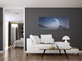 Tablou - Cer deasupra stâncilor (120x50 cm)