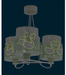 Lustră pentru copii SWEET LOVE 3xE27/60W/230V verde Dalber 61717H